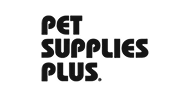 The image shows the Pet Supplies Plus logo with the brand name in bold, black, uppercase letters on a light background.